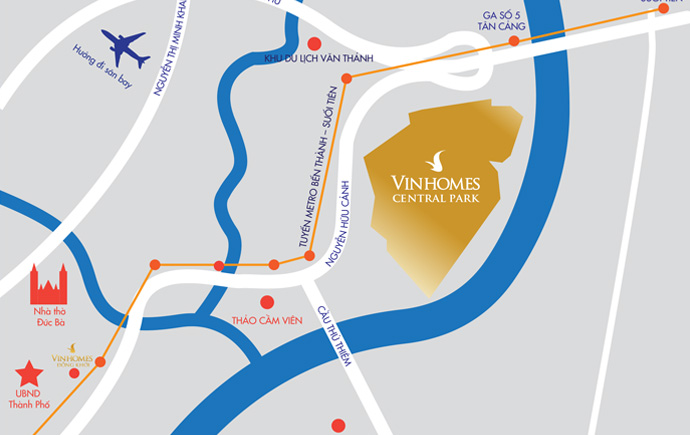 vị tr&iacute; vinhomes central park