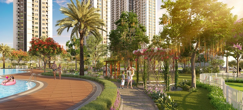 kh&ocirc;ng gian xanh vinhomes smart city