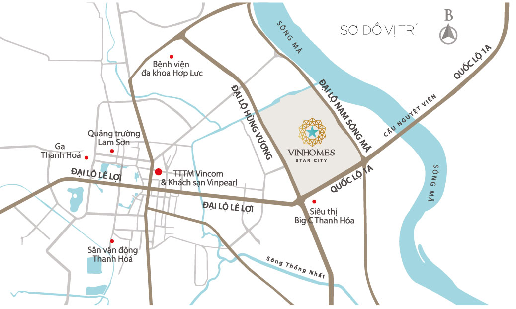 vị tr&iacute; vinhomes star city
