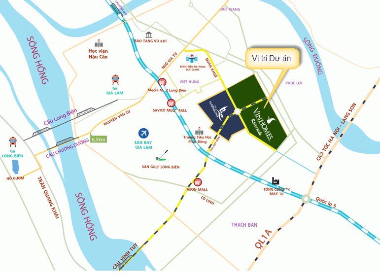 vị tr&iacute; vinhomes symphony