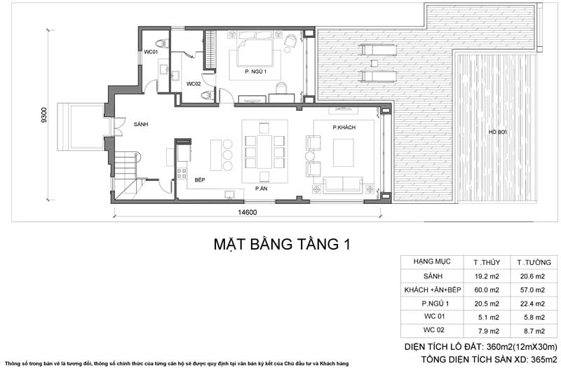 layout biệt thự vinpearl nha trang
